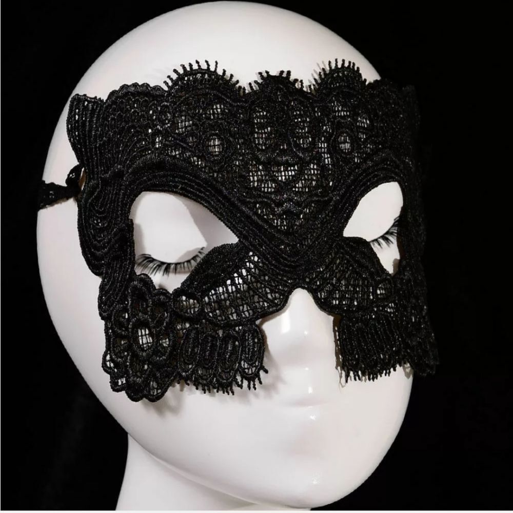 Sexy Women Lady Girl Black Lace Eye Mask for Halloween Masquerade Party US